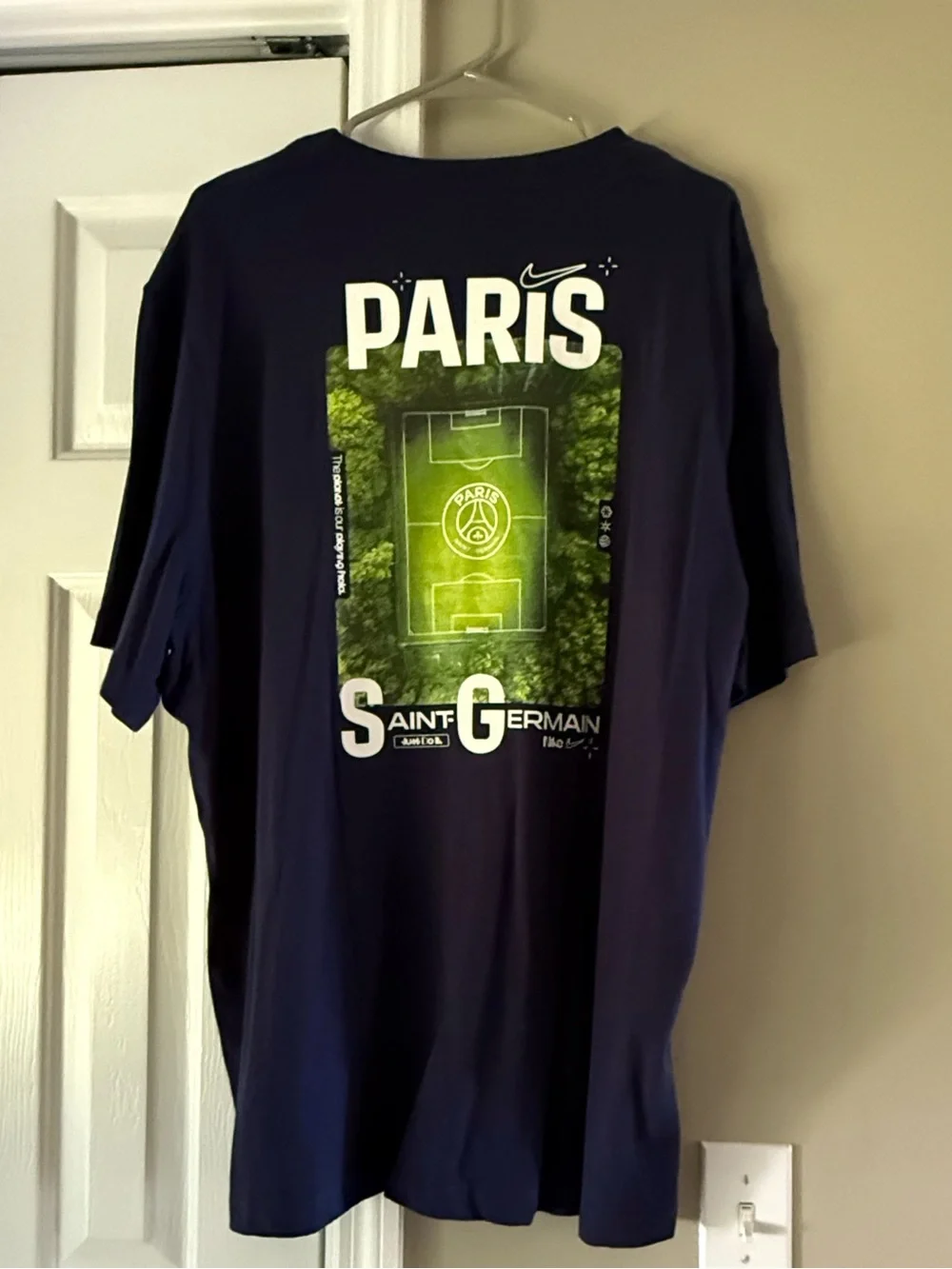 Paris Saint-Germain Photo T-Shirt Size XXL In Navy Soccer World Cup Nike